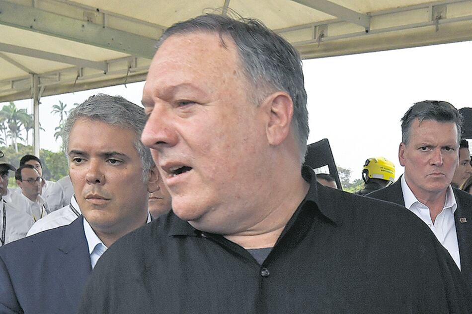 Pompeo visitó Cúcuta acompañado del presidente Duque.