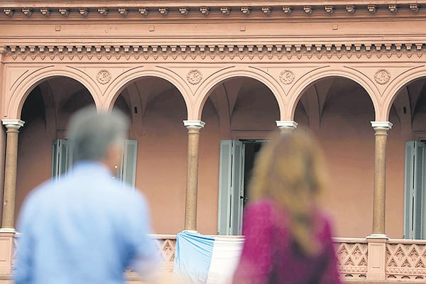 Mauricio Macri y Juliana Awada se despiden de la Casa de Gobierno. Ultimo acto de la gestión de Juntos por el Cambio.