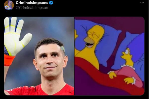 El Dibu Martínez, la gran figura en los penales.