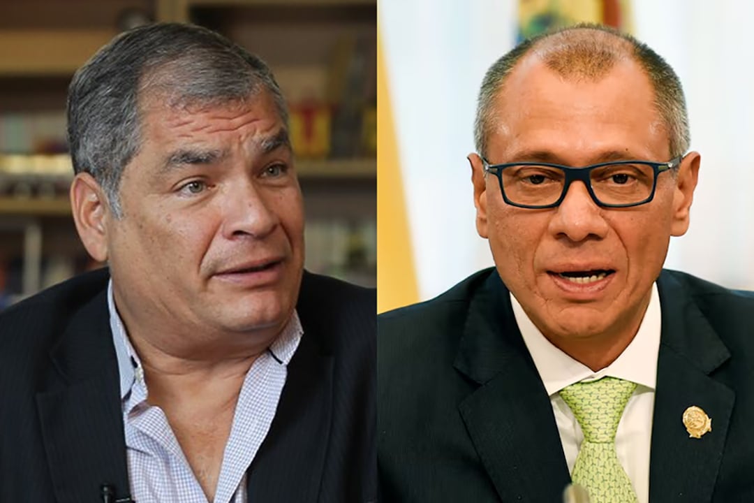 Rafael Correa y Jorge Glas, prohibidos en Estados Unidos.