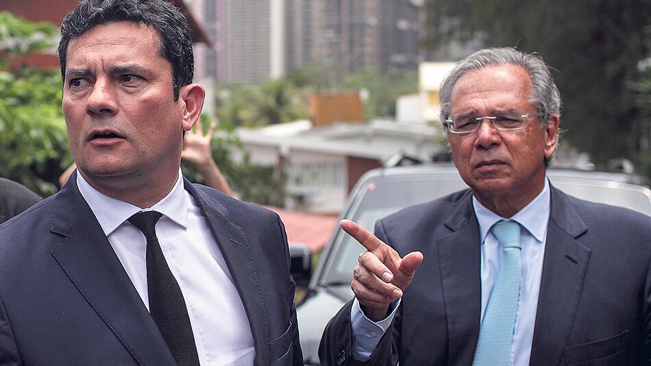 Sergio Moro y Paulo Guedes serán los “superministros” del gobierno de Bolsonaro.
