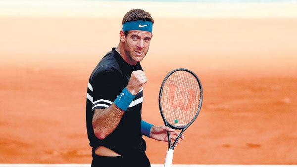 “A medida que pasan las rondas la intensidad aumenta, y me siento muy bien”, dijo Del Potro.