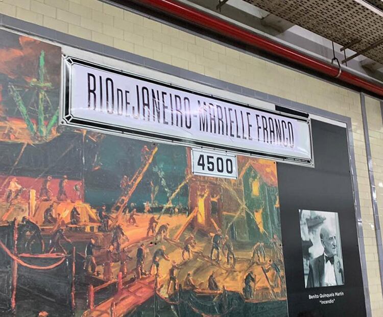 A la estación de subte Río de Janeiro de la Línea A le sumaron el nombre de Franco.