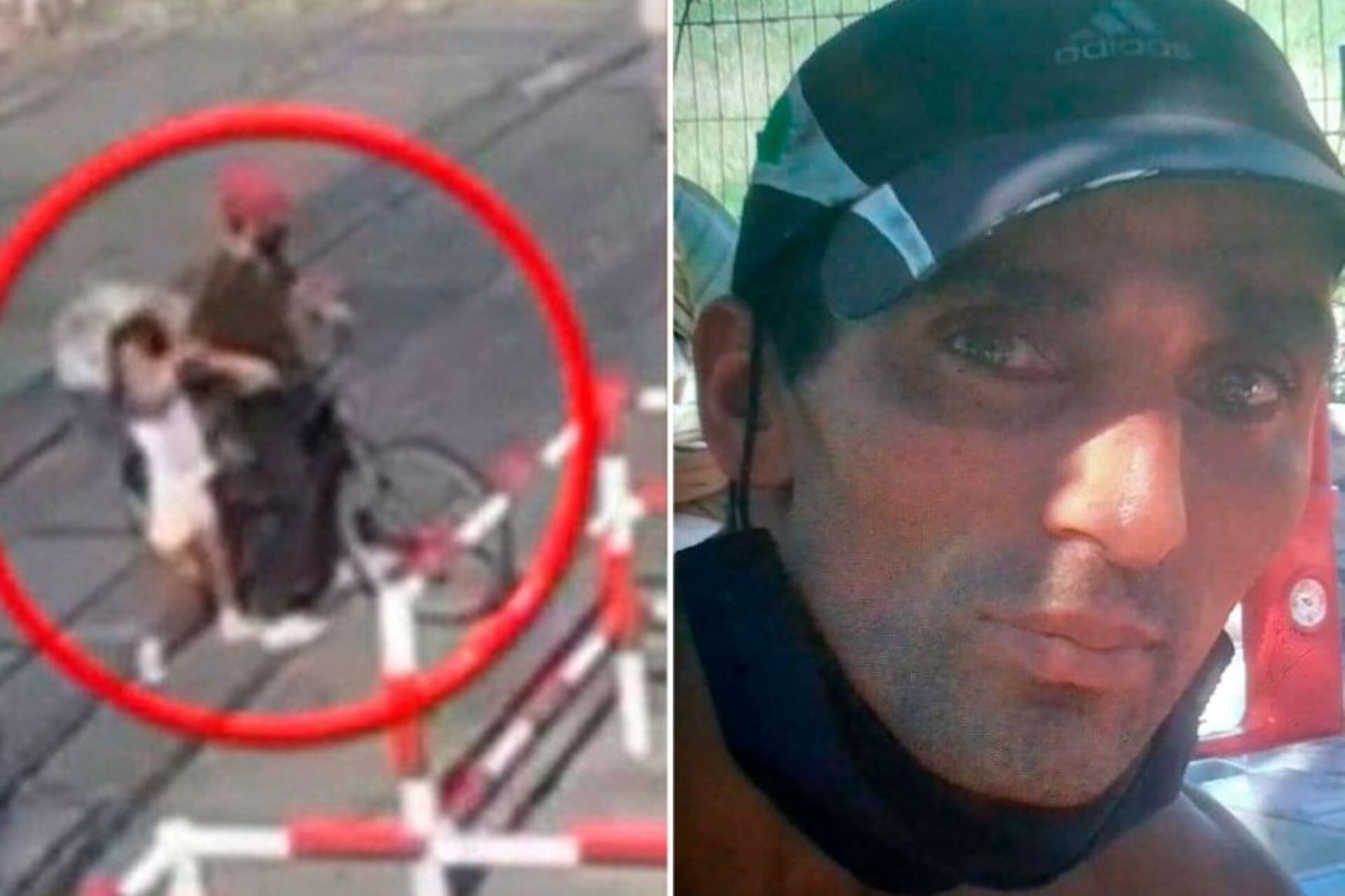 Carlos Alberto Savanz se llevó a la pequeña "M", de 7 años, en su bicicleta. 