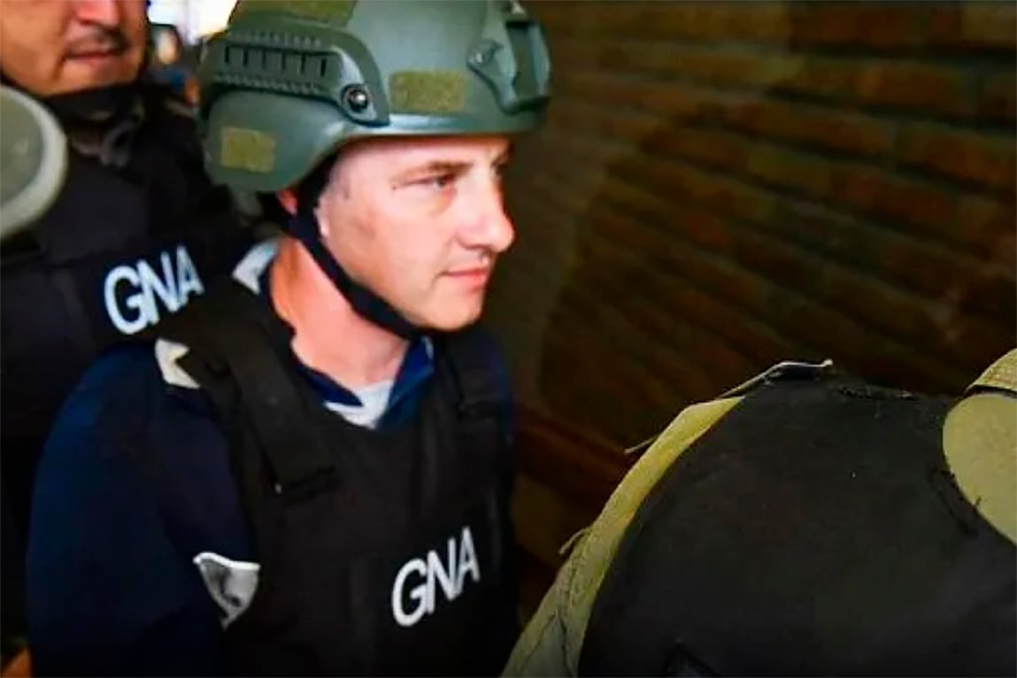 El mayor Facundo Candiotti detenido en Entre Ríos.