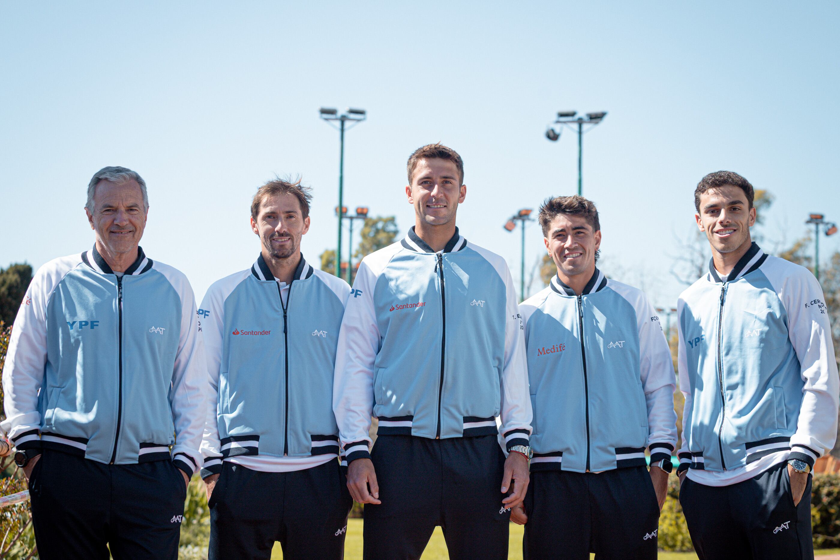 El equipo de la Davis, a horas del viaje a Países Bajos.