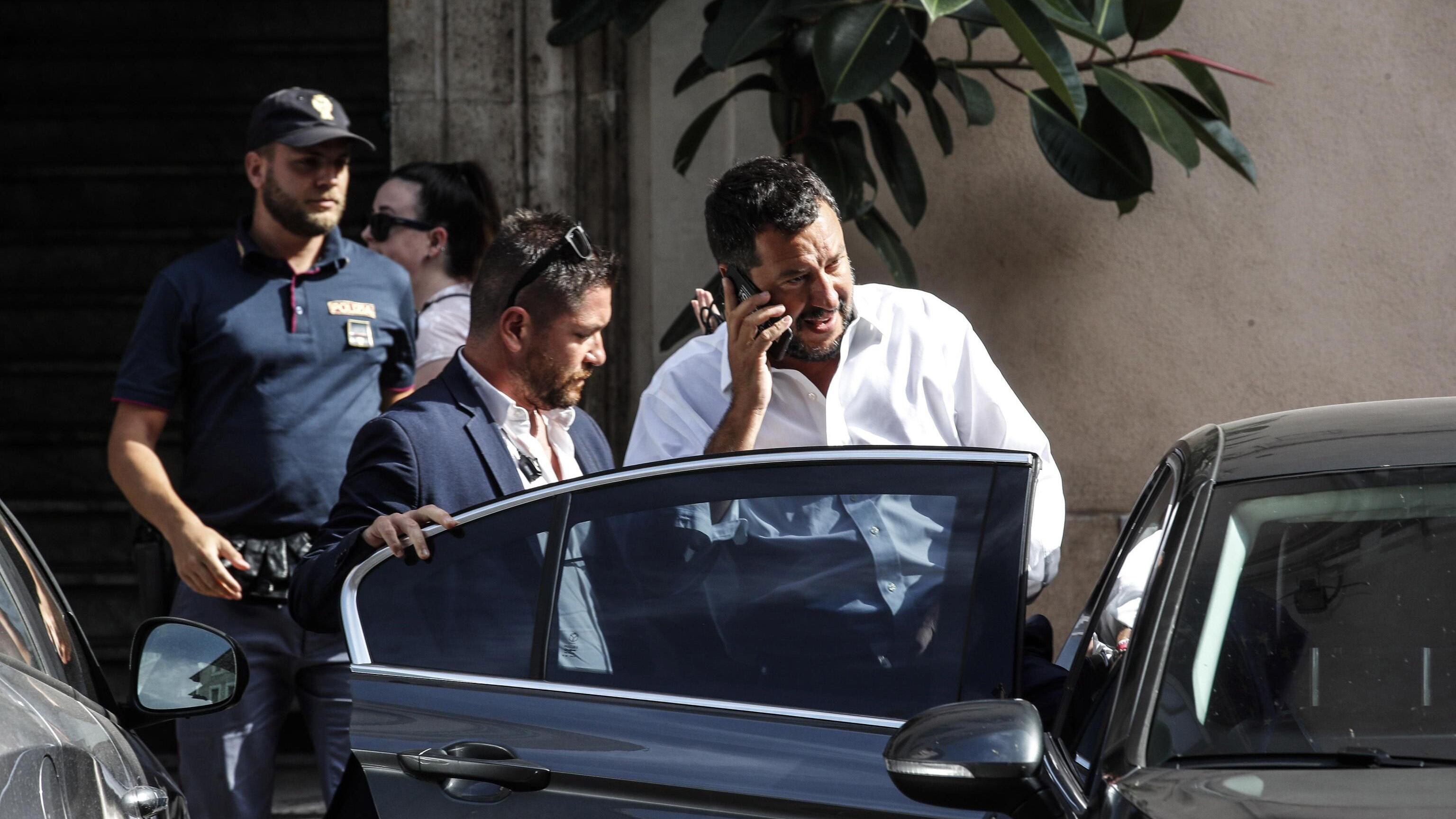 Matteo Salvini, el hombre fuerte en la coalición gobernante. 