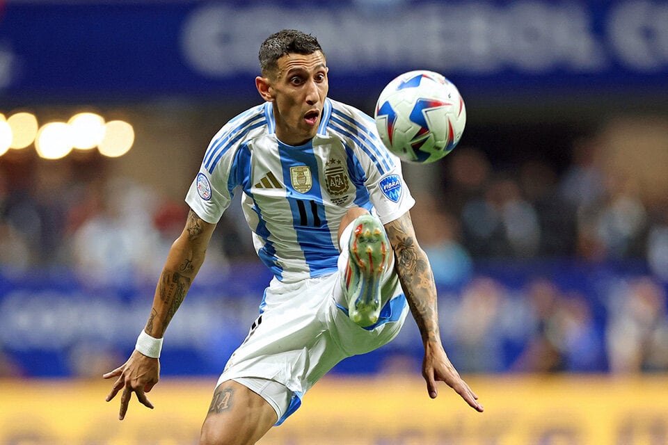 Ángel Di María, leyenda de la selección argentina.