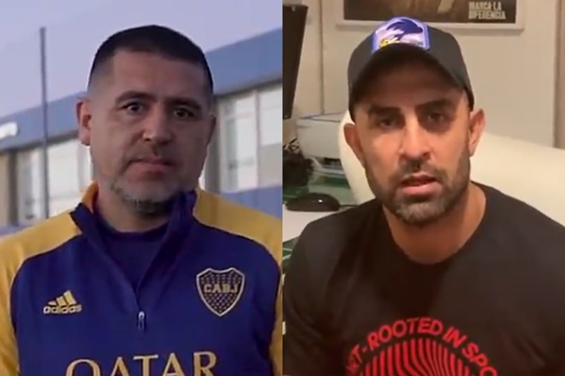 Juan Román Riquelme y Daniel Gastón Montenegro.