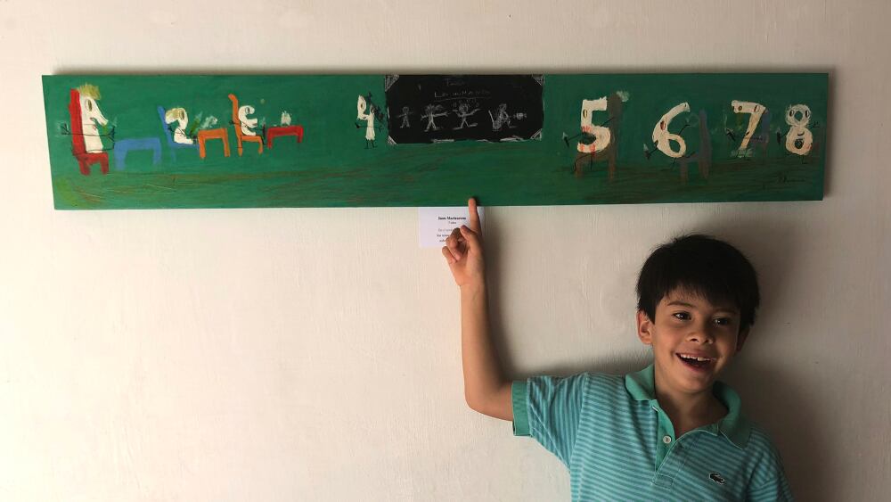 Obra de Juan Martearena. Los números aprenden sobre los humanos. 