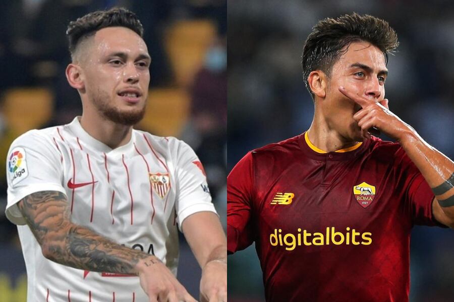 Lucas Ocampos y Paulo Dybala.