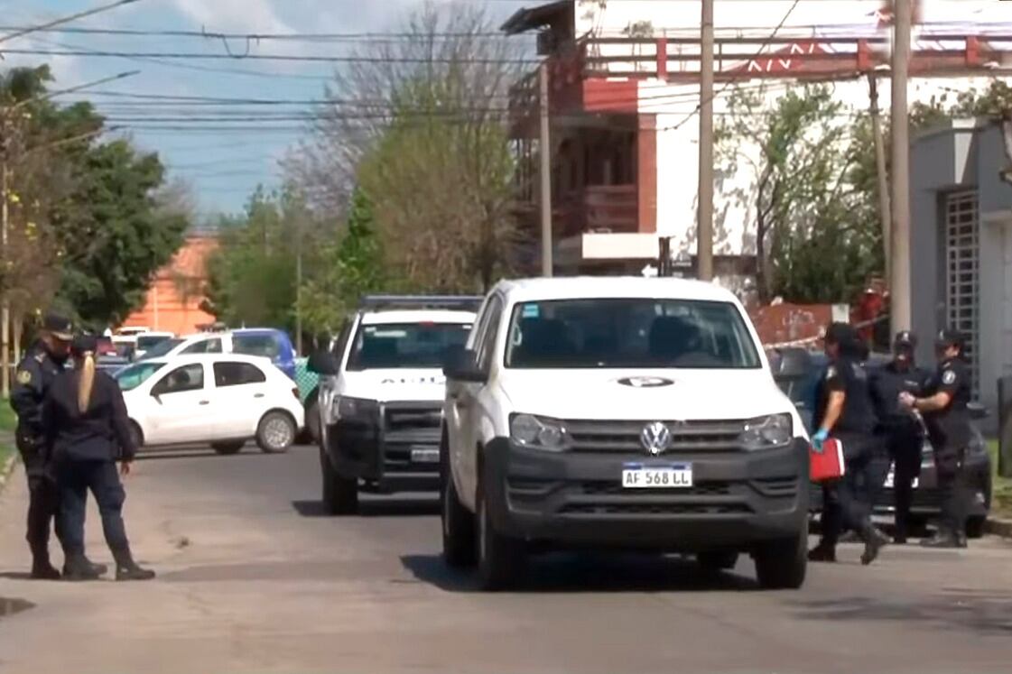La camioneta del SPB, que fue interceptada.