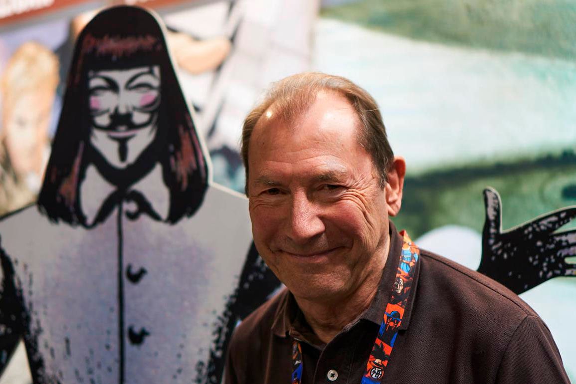 El británico David Lloyd dibujó V for vendetta de la mano del guionista Alan Moore.