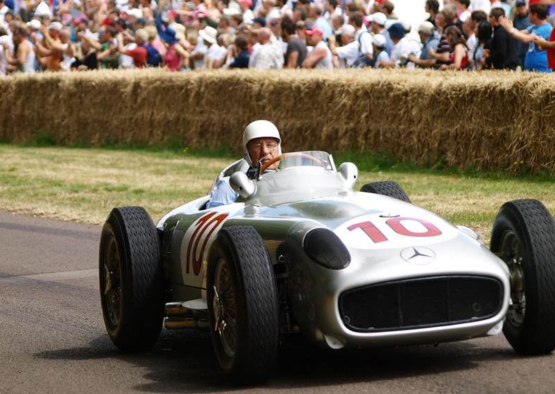 Stirling Moss, cuatro veces subcampeón de la Fórmula 1. 