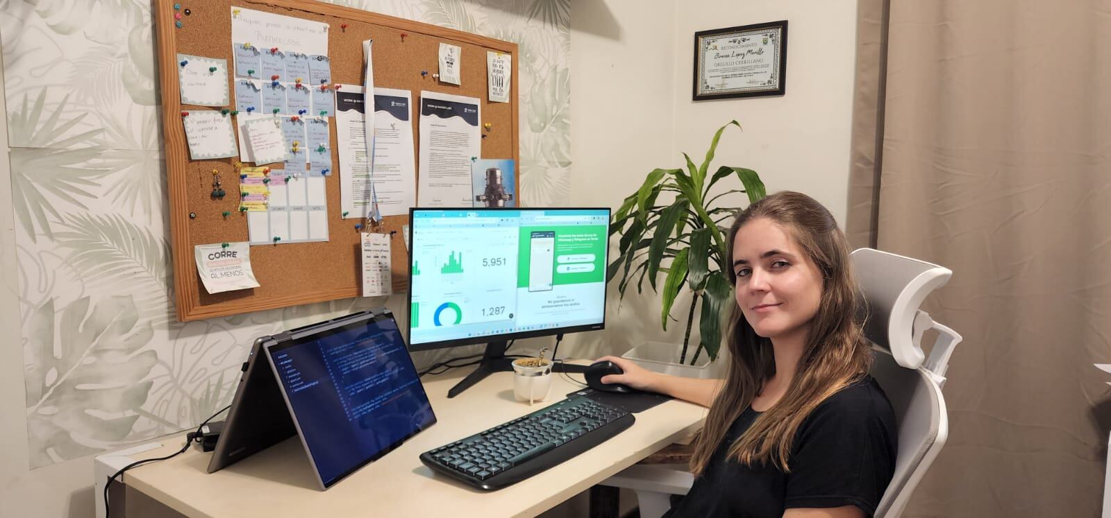 La ingeniera mecánica Jimena López Morillo.