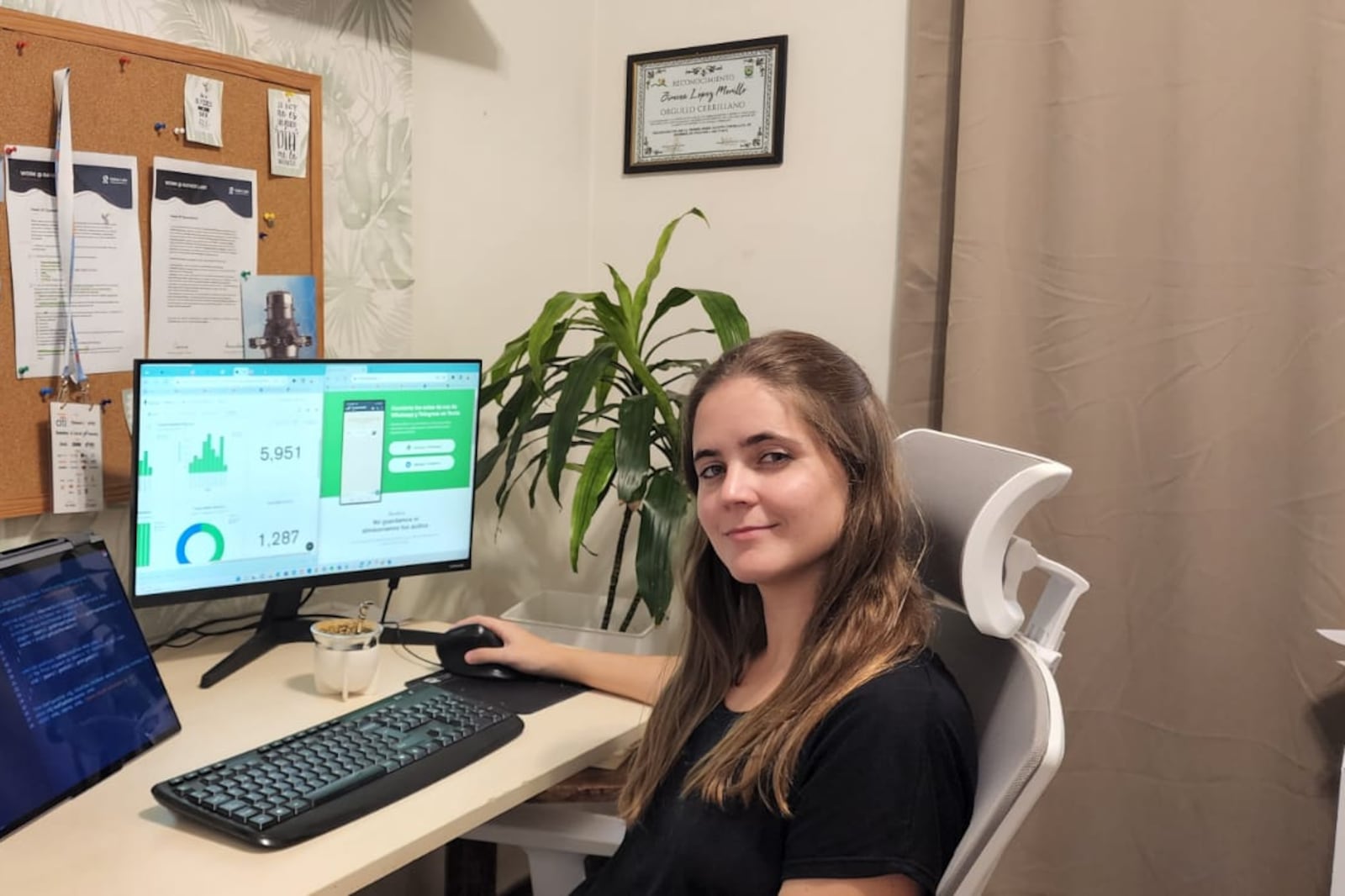 La ingeniera mecánica Jimena López Morillo.