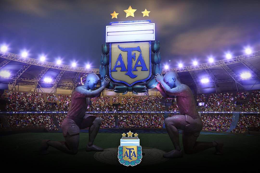 Una de las imágenes que compartió Guardians of the Ball para retratar el ingreso de la AFA a su mundo.