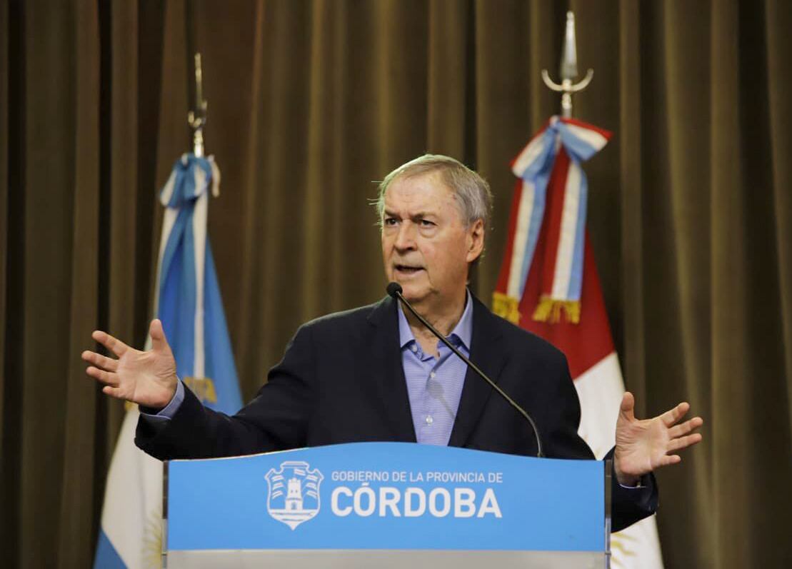 Juan Schiaretti, gobernador de Córdoba. 