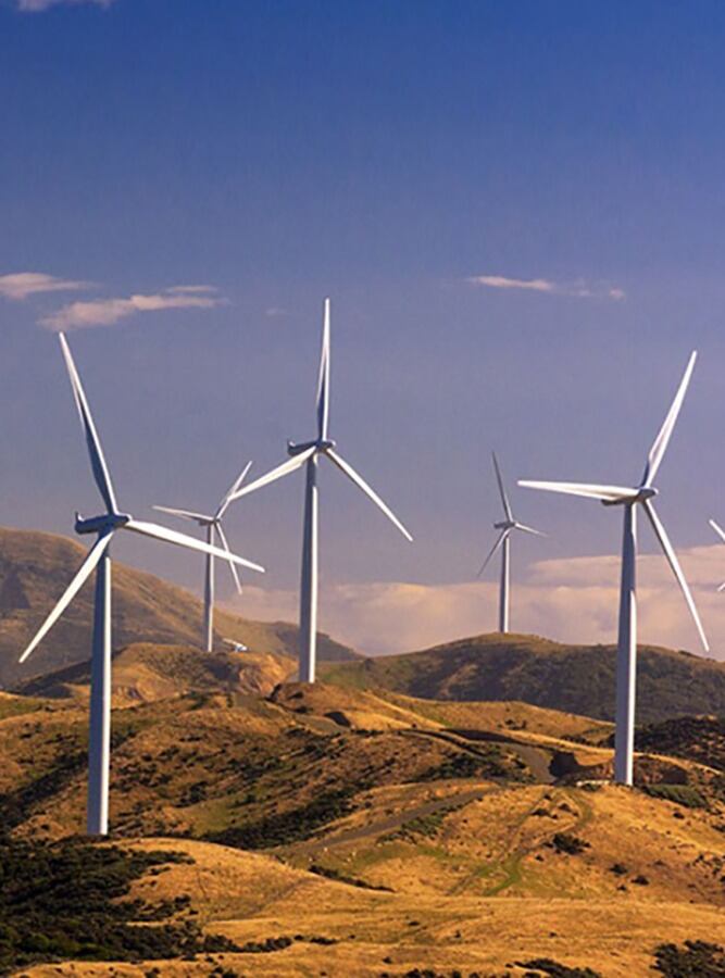 El hidrógeno "verde" se produce a partir de energía renovable.