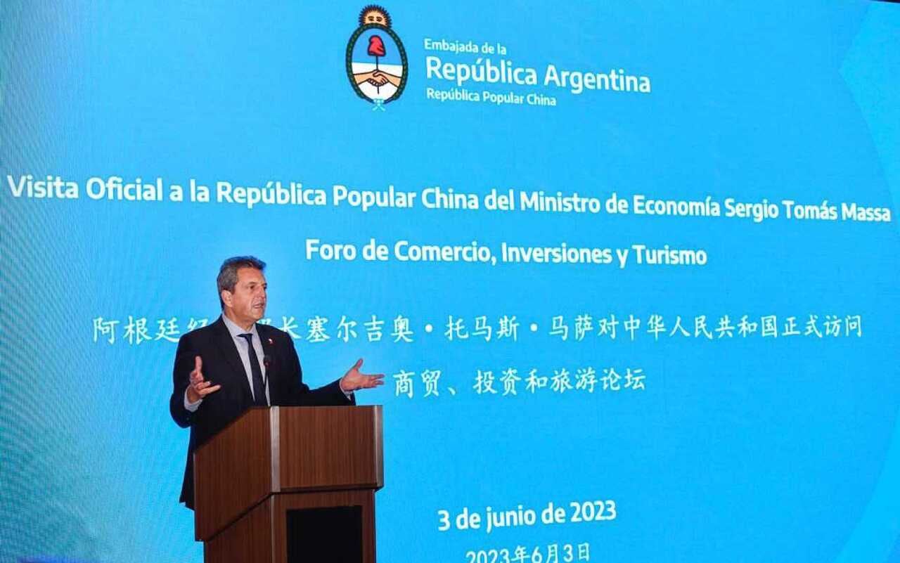Massa, durante su última exposición en China.