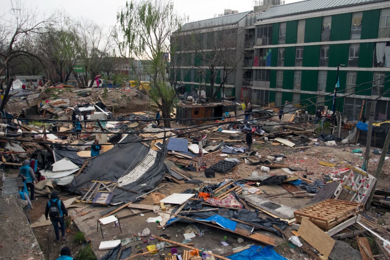 Las mujeres desalojadas de la toma en la Villa 31 reclamarán este lunes, en el Obelisco, por el acceso a una vivienda digna.
