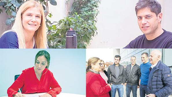 María Eugenia Vidal firmó su candidatura temprano. Kicillof-Magario, la fórmula del Frente de Todos. Roberto Lavagna posó ayer con sus candidatos.