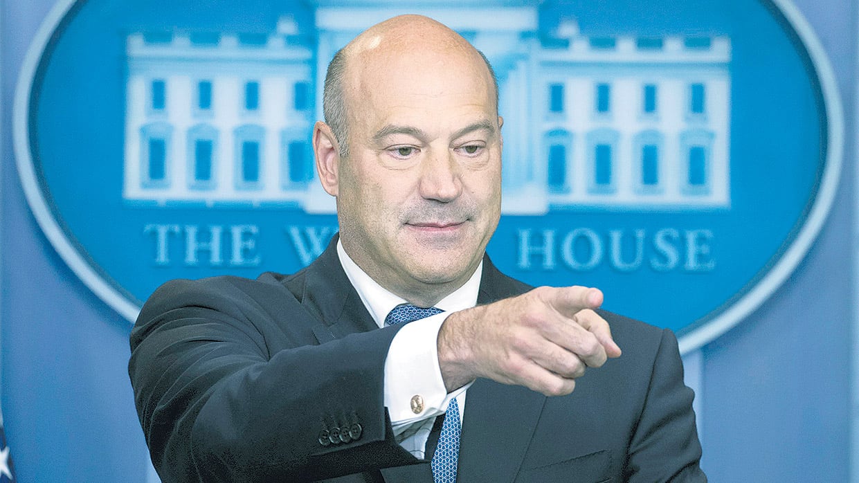 El puesto de Gary Cohn, principal asesor económico, será cubierto nuevamente en breve, afirmó el presidente norteamericano.