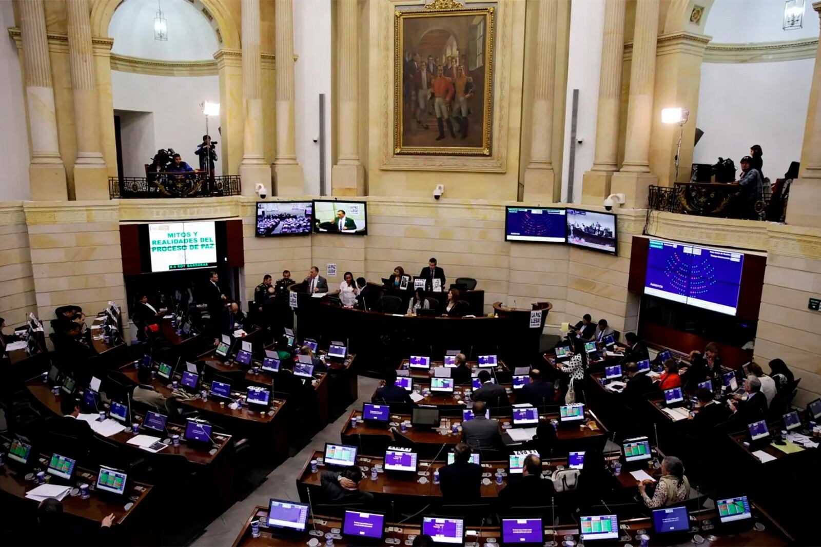 El Congreso colombiano inauguró un nuevo período de sesiones.