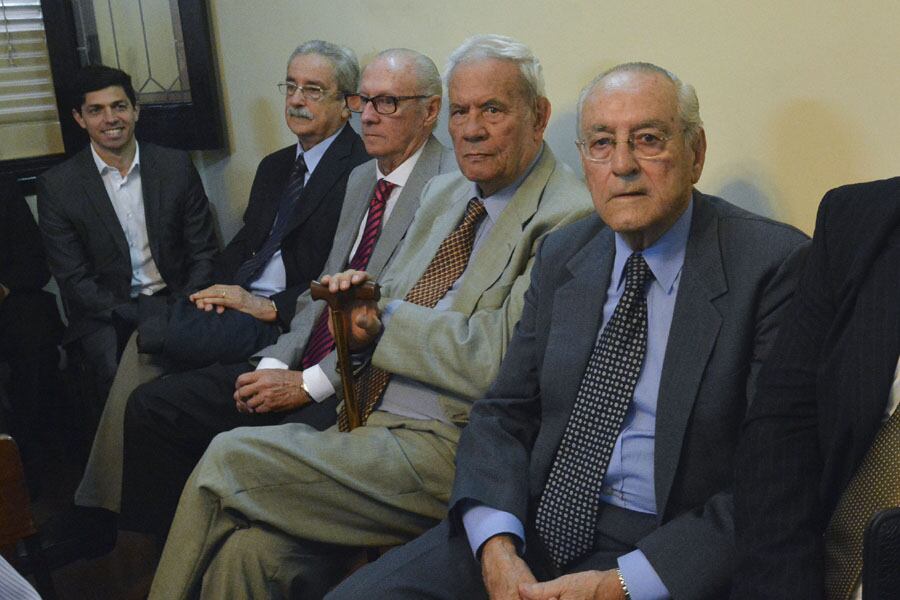 Los cuatro acusados: Carlos Otero Álvarez, Miguel Ángel Puga, Antonio Cornejo y Ricardo Haro.