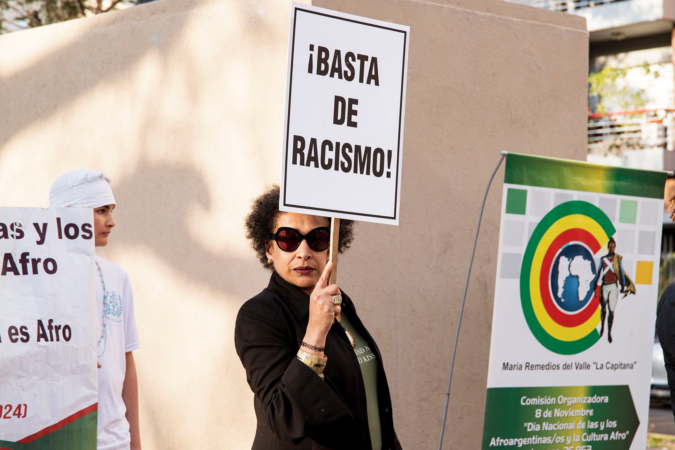 Miriam Gomes en la Primera Marcha del 8 de noviembre