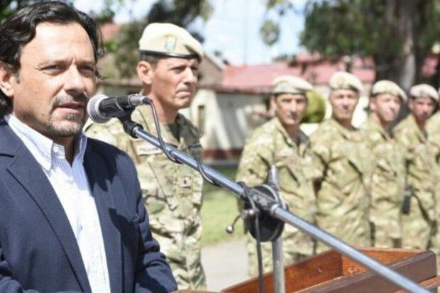 Sáenz y Pulleiro cuando eran intendente y Jefe del Comando