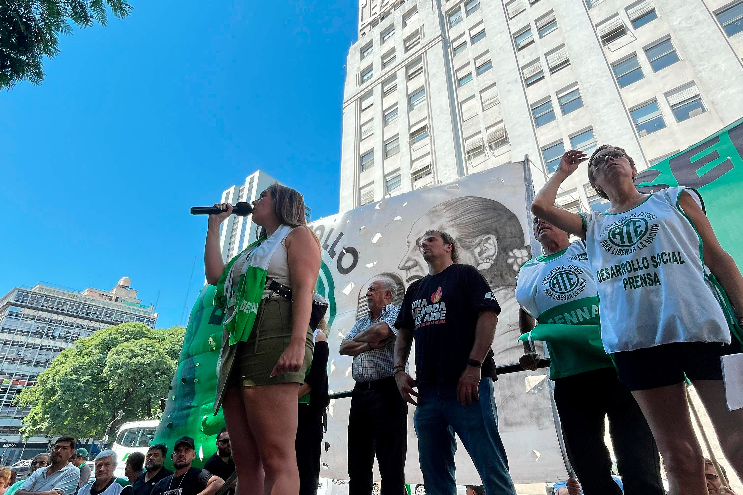 Ingrid Manfred, secretaria general de ATE en la SENAF.