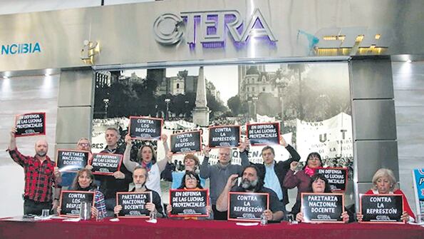 “No vamos a permitir que ningún maestro o trabajador de la Argentina sea reprimido”, dijo Alesso.