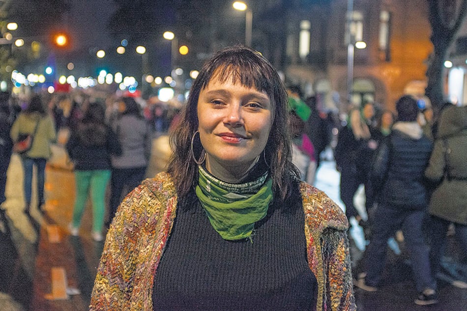 Manuela tiene 23 años y, en el cuarto NiUnaMenos, marchó y fue parte de la calle colectiva.