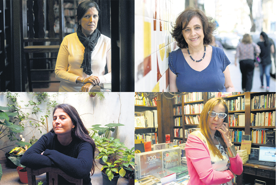 Claudia Piñeiro, Ana María Shua, Selva Almada y Cecilia Szperling, escritoras y feministas.