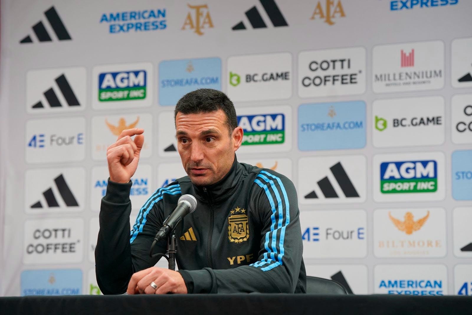 El conductor del seleccionado argentino Lionel Scaloni