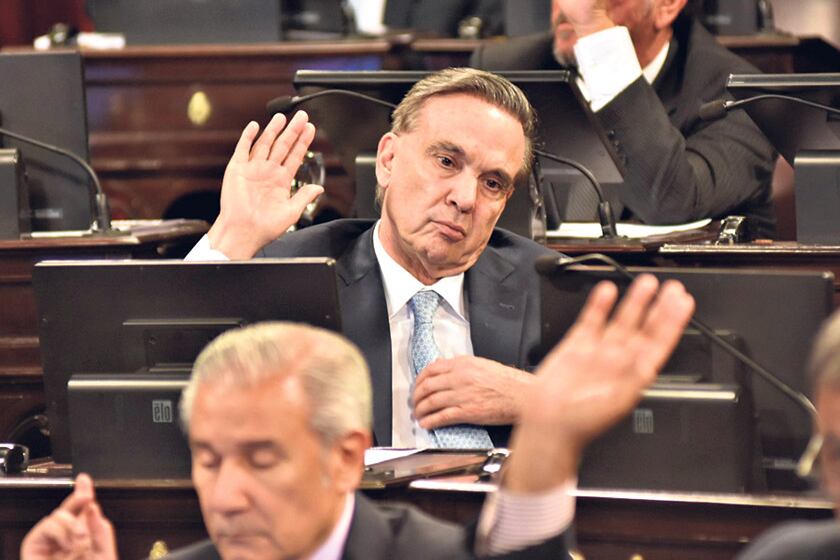 El presidente del bloque del Frente para la Victoria en el Senado, Miguel Angel Pichetto.
