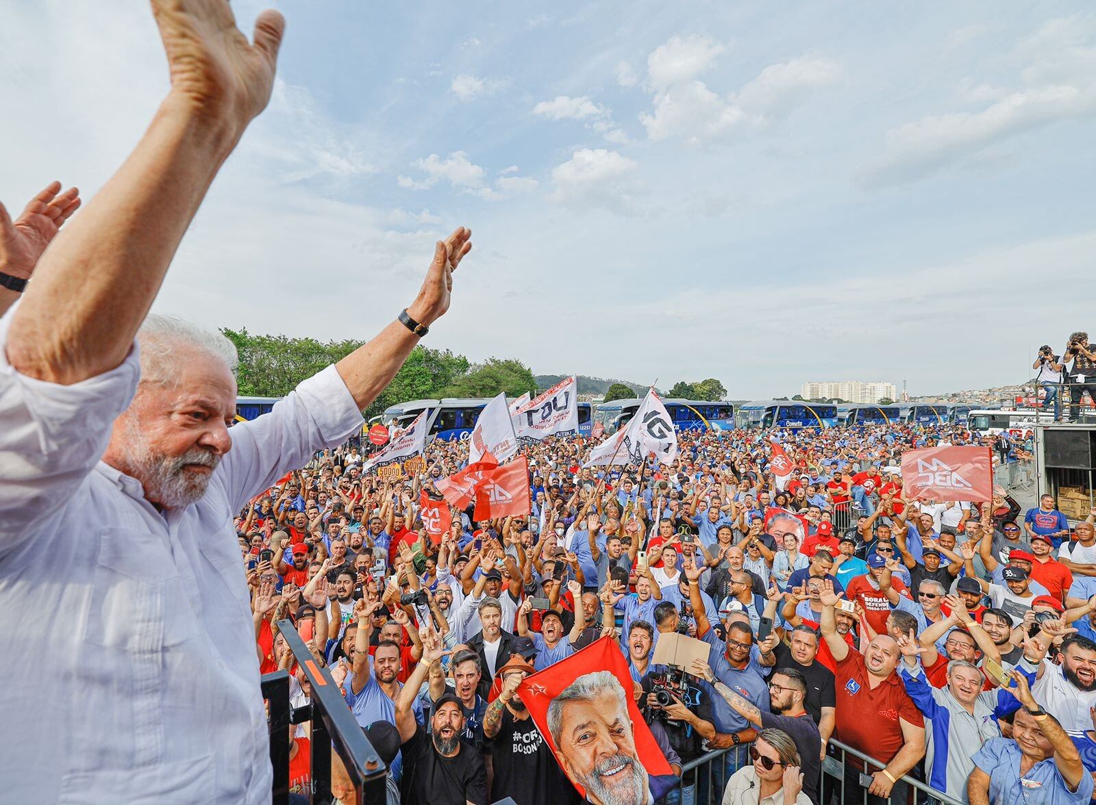 El expresidente y candidato en las elecciones de Brasil, Luiz Inácio Lula da Silva, durante el lanzamiento oficial de la campaña / Ricardo Stuckert, equipo Lula