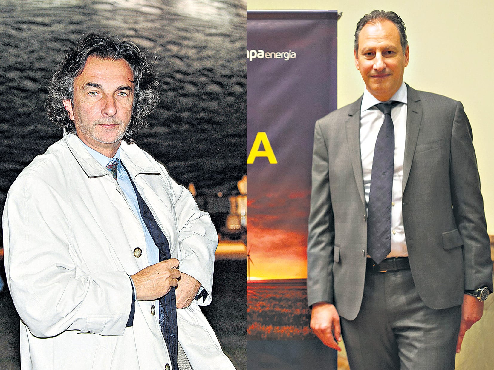 Angelo Calcaterra, titular saliente, y Damián Mindlin, el nuevo CEO de Iecsa, que pasará a llamarse Sacde.