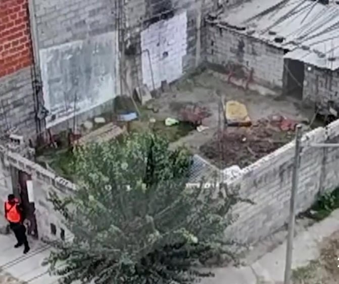 Imagen de dron de la casa de Jurado y los enterratorios