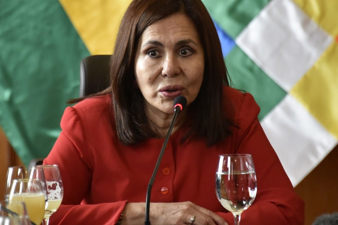 La canciller Karen Longaric dio positivo.