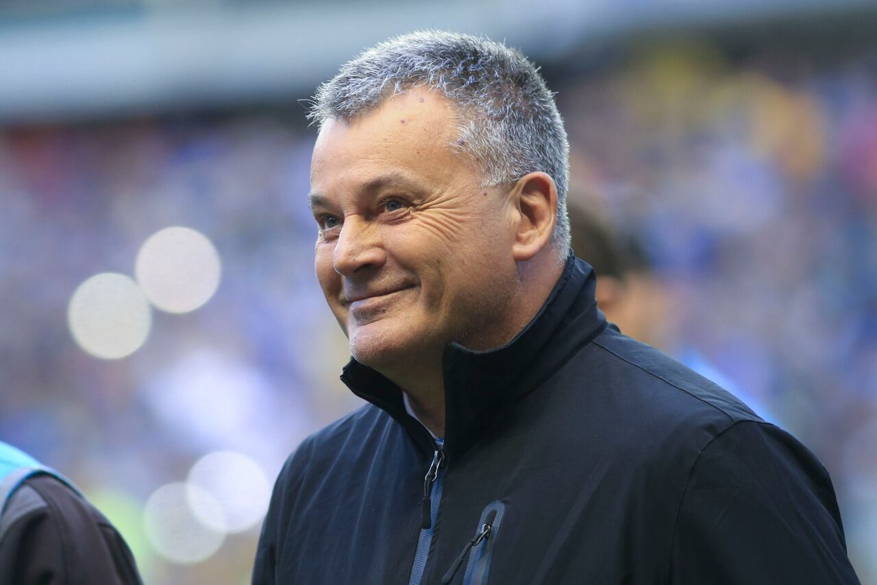 Humberto Grondona y una sonrisa pícara.