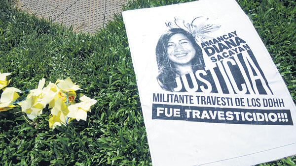 Diana Sacayán enarboló las banderas de la militancia travesti.