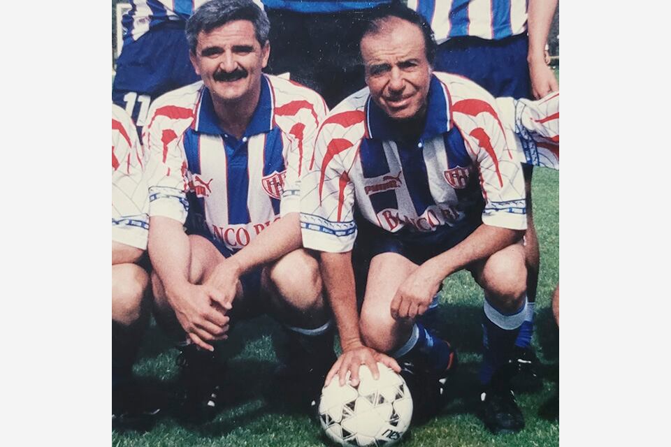 Bruera, Menem y el fútbol como algo en común.