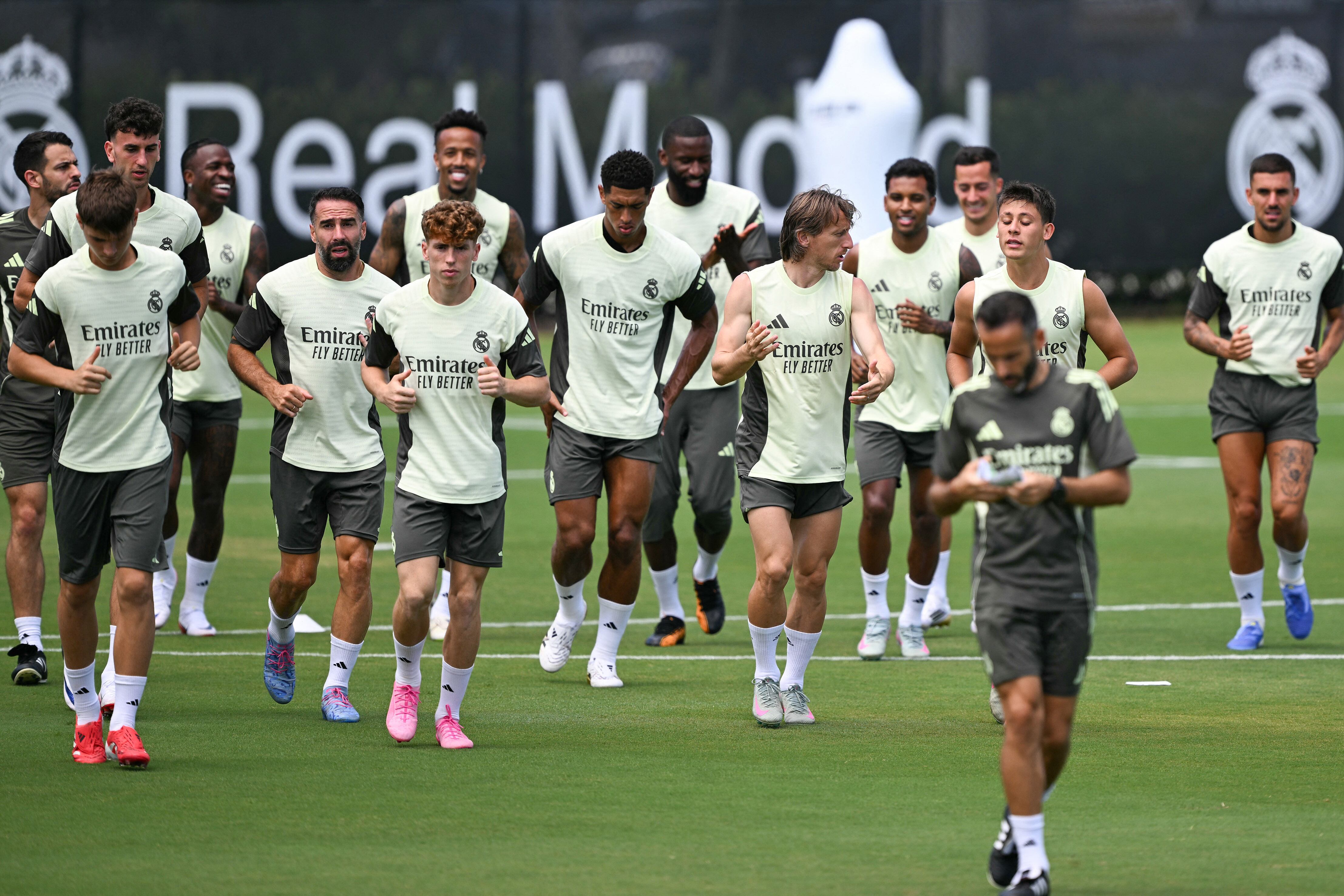 Entrenamiento merengue de cara al debut