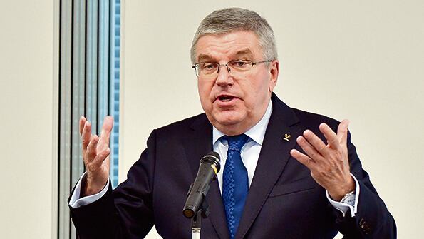 El alemán Thomas Bach, presidente del COI.