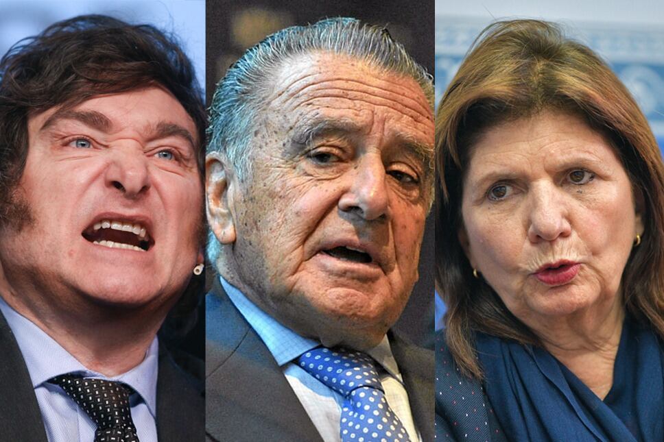 Javier Milei, Eduardo Eurnekian y Patrcia Bullrich