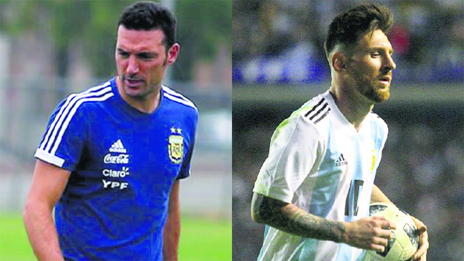 Scaloni y Messi, dos a quererse en la Selección Argentina.