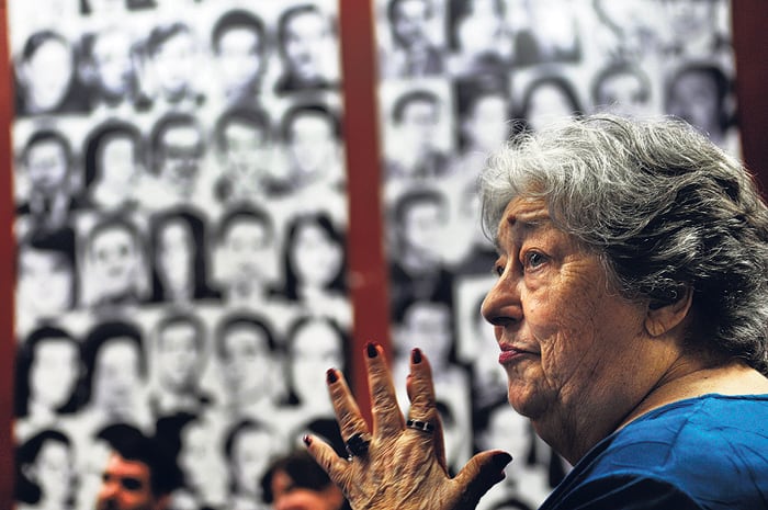 La presidenta de la Asociación de Madres de Plaza de Mayo, Hebe de Bonafini.