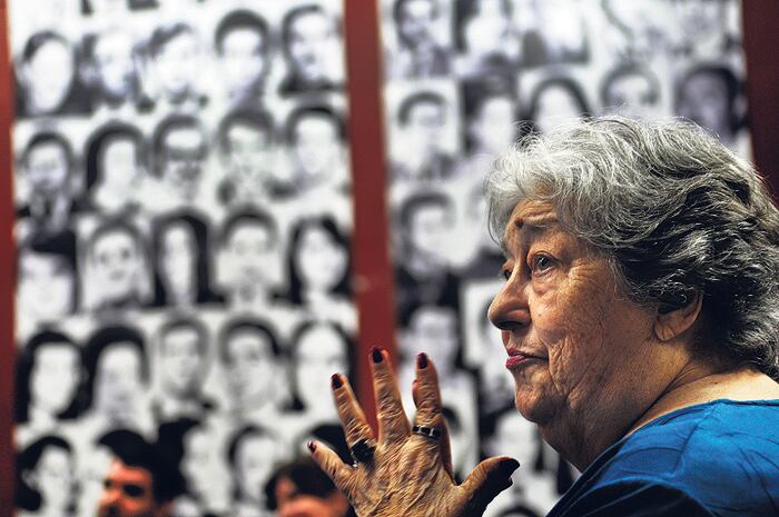 La presidenta de la Asociación de Madres de Plaza de Mayo, Hebe de Bonafini.